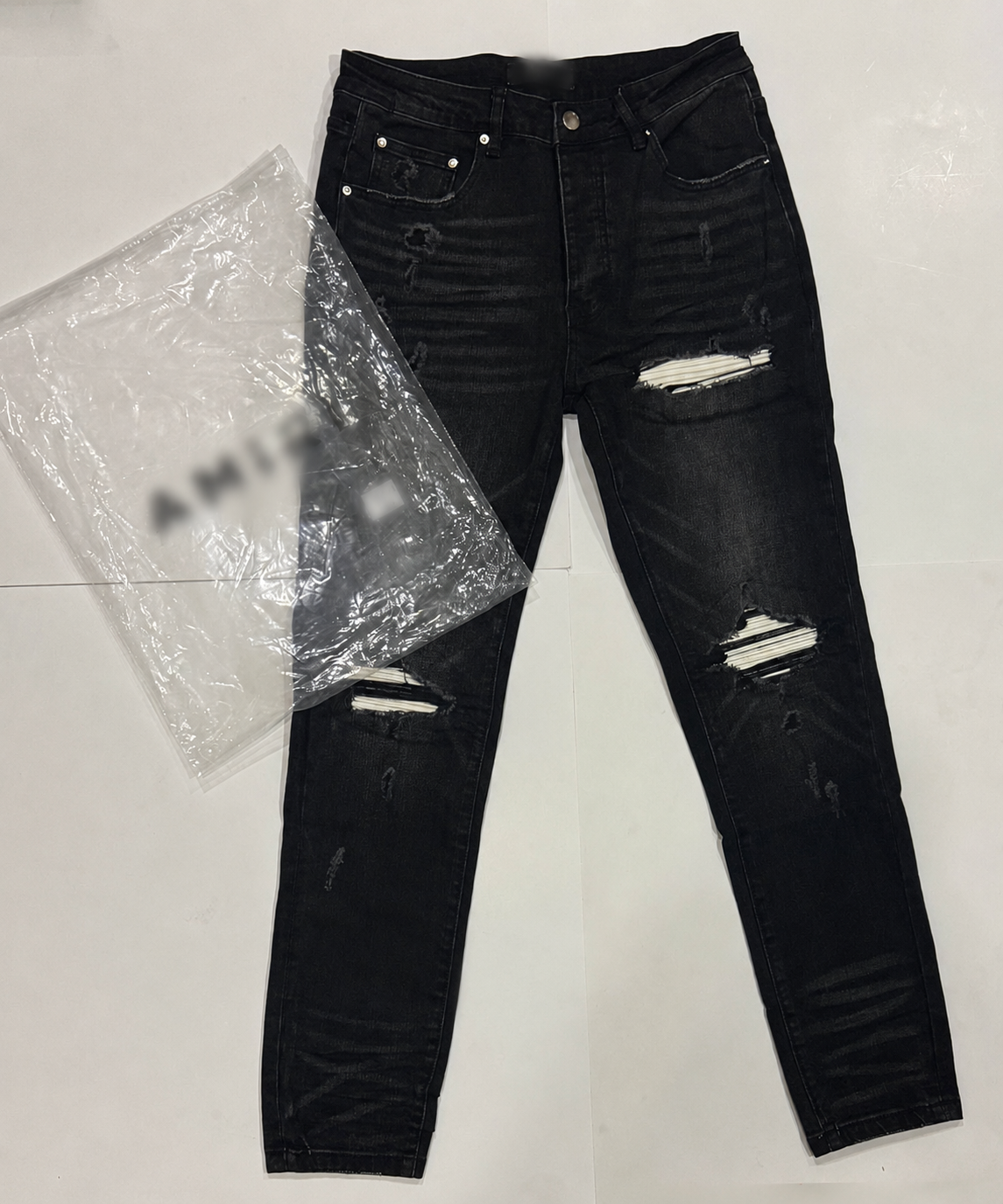 RS Black/White Jeans