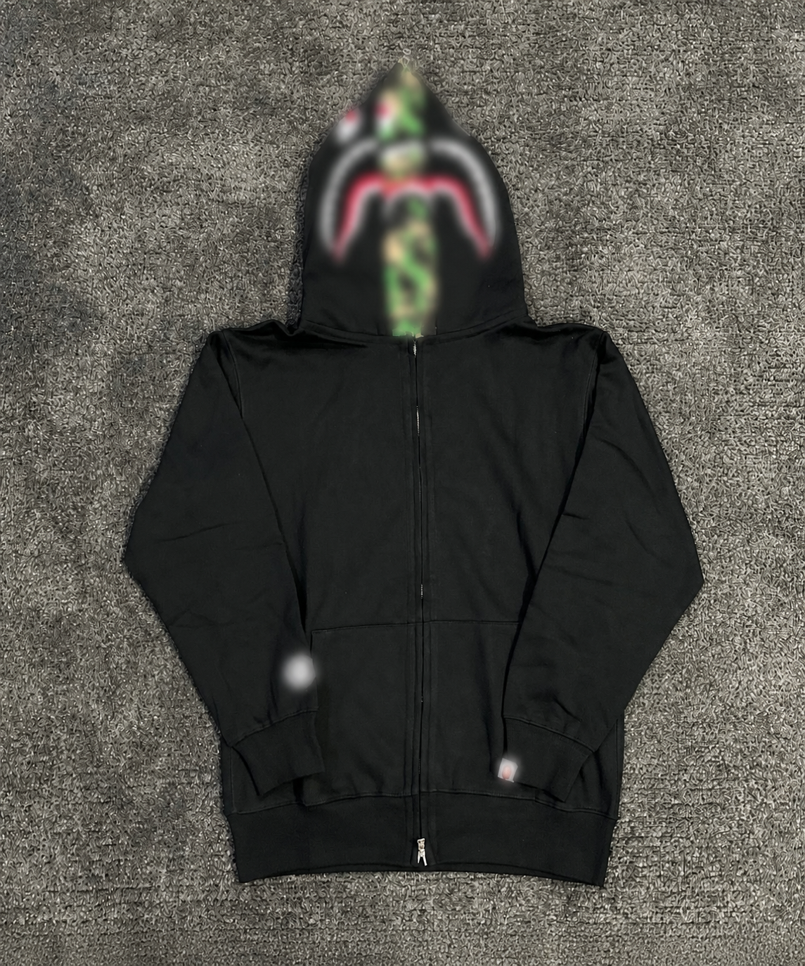 RS Black/Green Camo Hoodie Full Zip