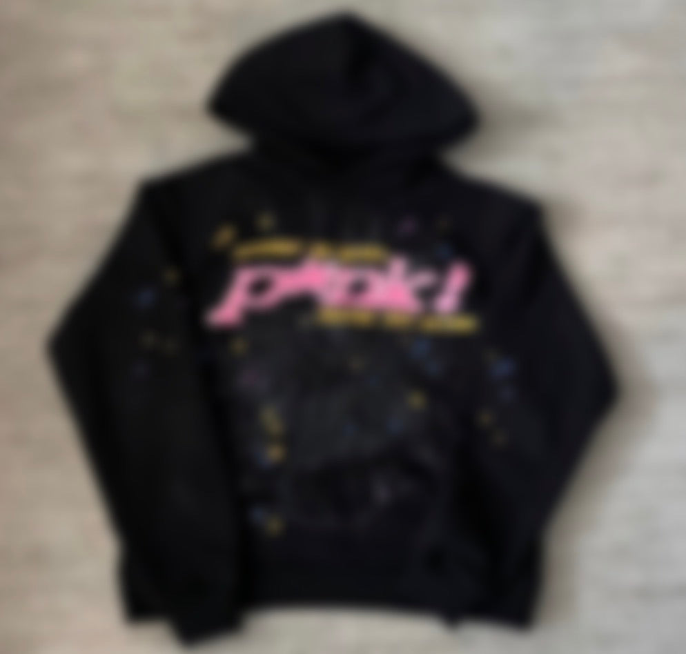 RS Black/Pink Web Hoodie