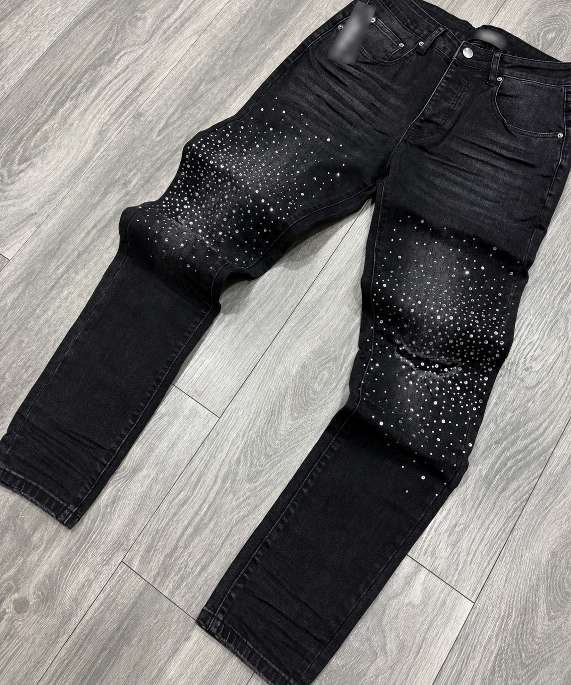 RS Black Crystal Jeans