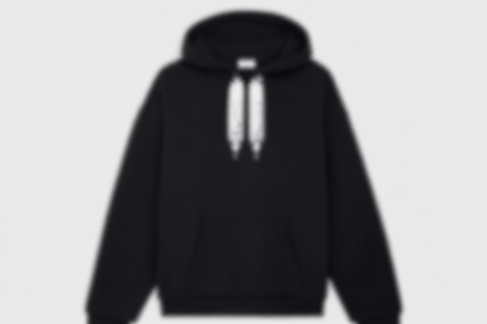 RS Black/White Drawstring Hoodie