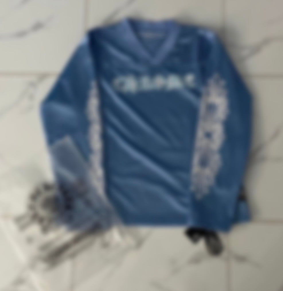 RS Light Blue/White Long Sleeve Jersey