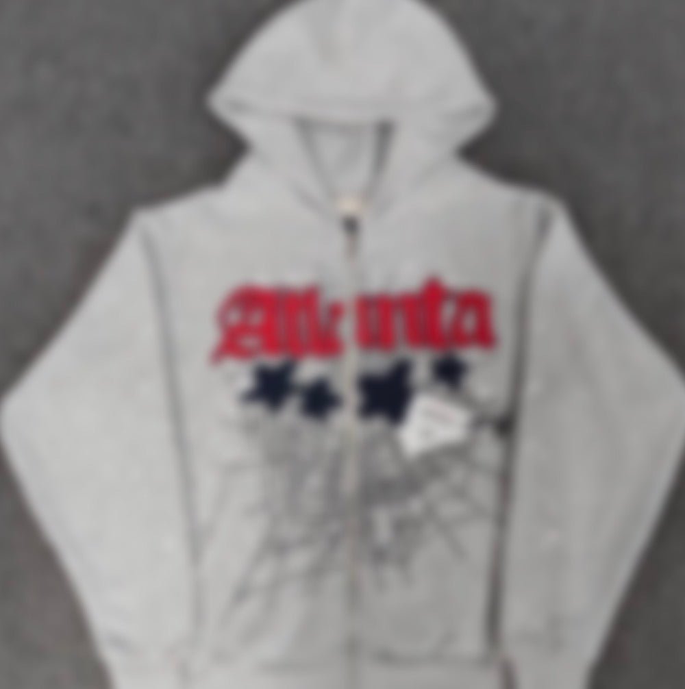 RS Grey Zip-Up Hoodie