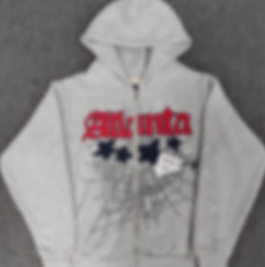RS Grey Zip-Up Hoodie