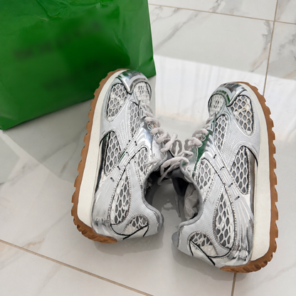 RS Silver/Orange Sneakers