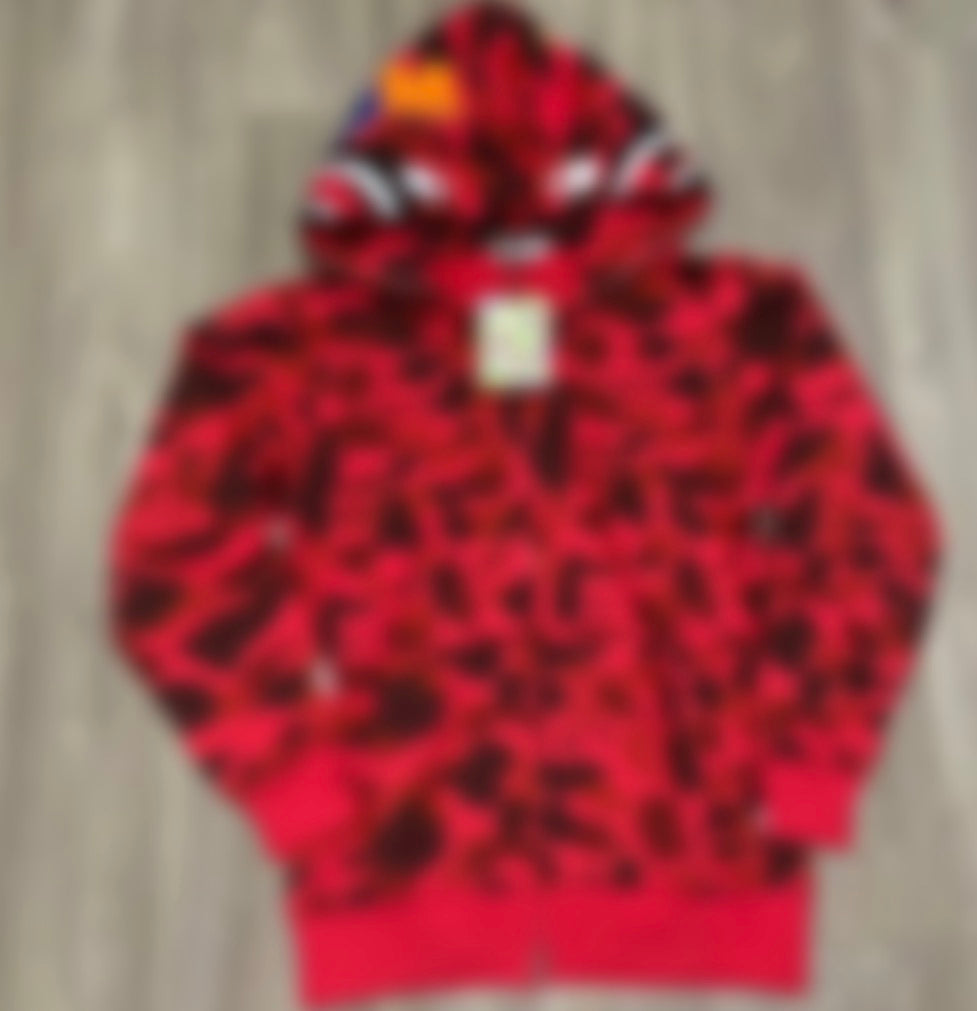 RS Red Full-Zip Hoodie