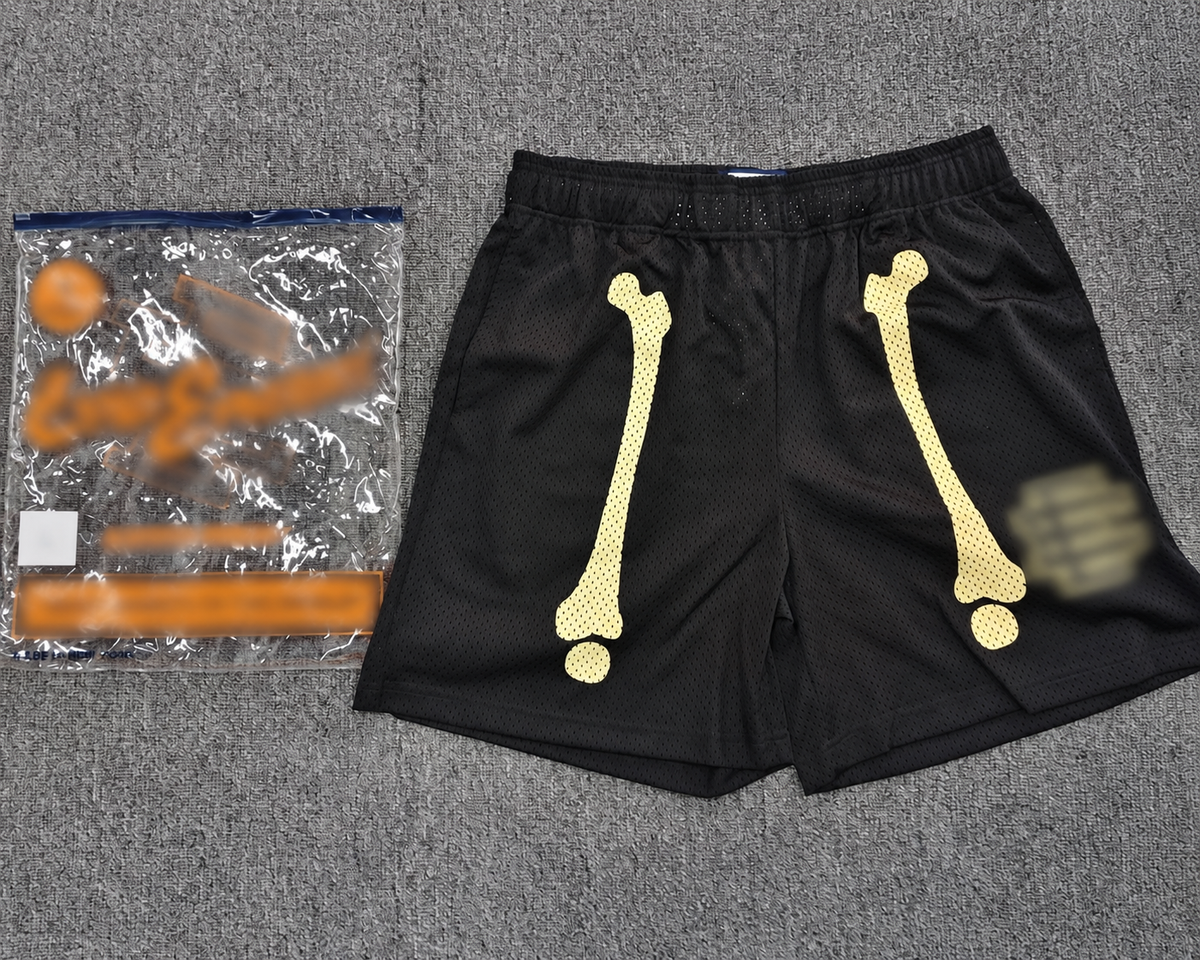 RS Black/White Bone Shorts