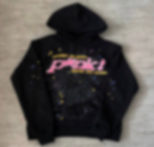 RS Black/Pink Web Hoodie