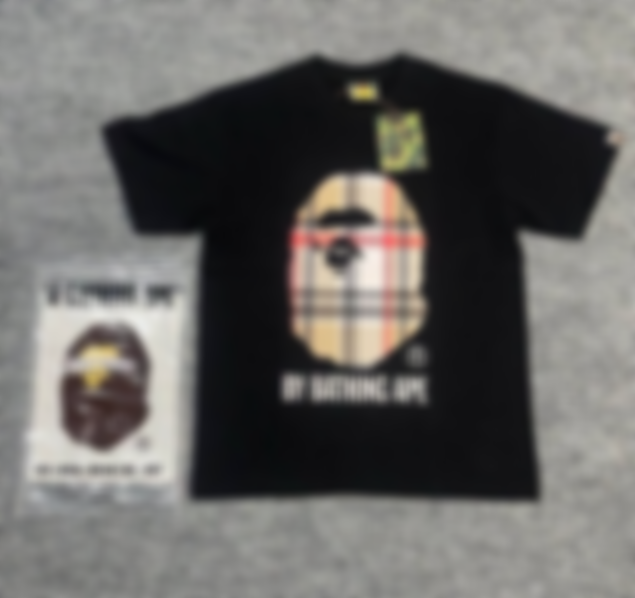 RS Plaid Black Tee