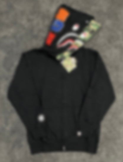 RS Black/Green Camo Hoodie Full Zip
